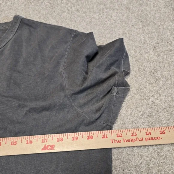 Buck Mason Pima Classic Tee Crewneck Short Sleeve Medium Coal Venice Wash Gray - Picture 8 of 8